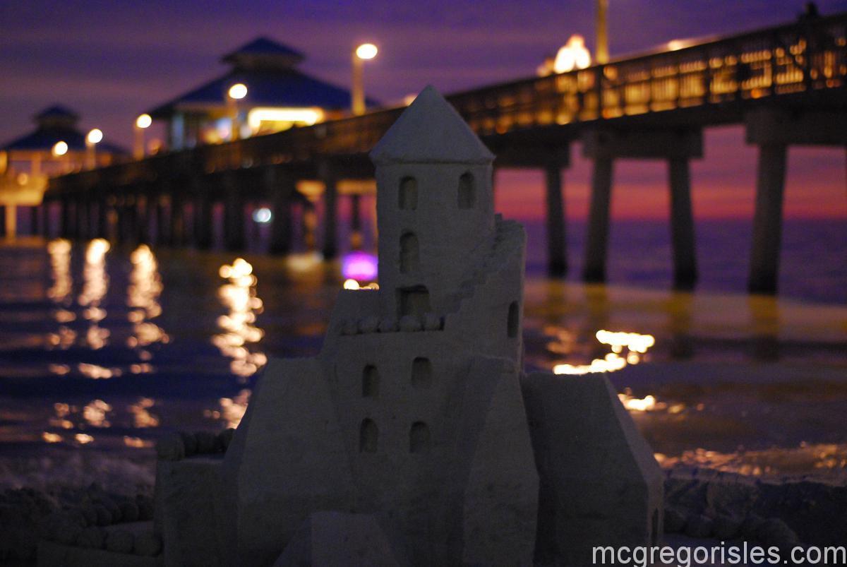 Fort Myers waterfront at sunset